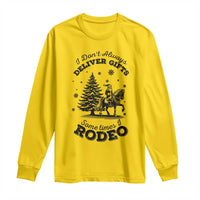 Funny Santa Cowboy Christmas Long Sleeve Shirt I Do Not Deliver Gifts I Rodeo - Wonder Print Shop
