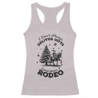 Funny Santa Cowboy Christmas Racerback Tank Top I Do Not Deliver Gifts I Rodeo - Wonder Print Shop