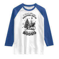 Funny Santa Cowboy Christmas Raglan Shirt I Do Not Deliver Gifts I Rodeo - Wonder Print Shop