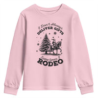 Funny Santa Cowboy Christmas Youth Sweatshirt I Do Not Deliver Gifts I Rodeo - Wonder Print Shop