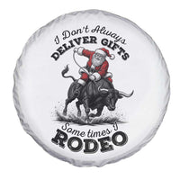 Funny Black Santa Cowboy Bull Rider Christmas Spare Tire Cover I Do Not Deliver Gifts I Rodeo - Wonder Print Shop