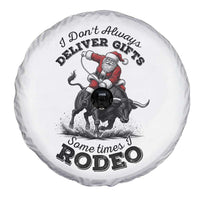 Funny Black Santa Cowboy Bull Rider Christmas Spare Tire Cover I Do Not Deliver Gifts I Rodeo - Wonder Print Shop