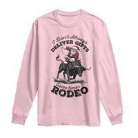 Funny Black Santa Cowboy Bull Rider Christmas Long Sleeve Shirt I Do Not Deliver Gifts I Rodeo - Wonder Print Shop