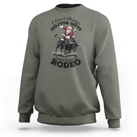 Funny Black Santa Cowboy Bull Rider Christmas Sweatshirt I Do Not Deliver Gifts I Rodeo - Wonder Print Shop