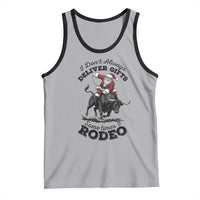 Funny Black Santa Cowboy Bull Rider Christmas Tank Top I Do Not Deliver Gifts I Rodeo - Wonder Print Shop