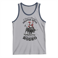 Funny Black Santa Cowboy Bull Rider Christmas Tank Top I Do Not Deliver Gifts I Rodeo - Wonder Print Shop
