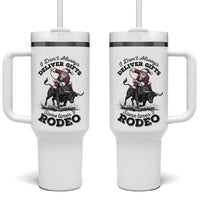 Funny Black Santa Cowboy Bull Rider Christmas Tumbler With Handle I Do Not Deliver Gifts I Rodeo - Wonder Print Shop