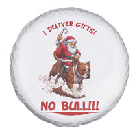 Funny Santa Pitbull Christmas Spare Tire Cover I Deliver Gifts No Bull - Wonder Print Shop