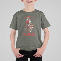 Funny Santa Pitbull Christmas T Shirt For Kid I Deliver Gifts No Bull - Wonder Print Shop