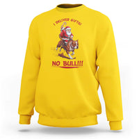 Funny Santa Pitbull Christmas Sweatshirt I Deliver Gifts No Bull - Wonder Print Shop