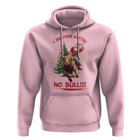 Funny Black Santa Bull Riding Christmas Hoodie I Deliver Gifts No Bull - Wonder Print Shop
