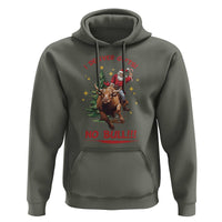 Funny Black Santa Bull Riding Christmas Hoodie I Deliver Gifts No Bull - Wonder Print Shop