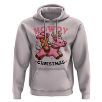 Howdy Christmas Hoodie Funny Gingerbread Cowboy Riding Reindeer Gift For Girl - Wonder Print Shop