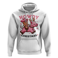 Howdy Christmas Hoodie Funny Gingerbread Cowboy Riding Reindeer Gift For Girl - Wonder Print Shop