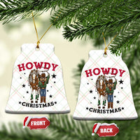Funny Nutcracker Cowboy Howdy Christmas Ceramic Ornament Western Holiday Gift - Wonder Print Shop