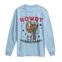 Funny Nutcracker Cowboy Howdy Christmas Long Sleeve Shirt Western Holiday Gift - Wonder Print Shop