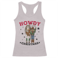 Funny Nutcracker Cowboy Howdy Christmas Racerback Tank Top Western Holiday Gift - Wonder Print Shop