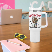 Funny Nutcracker Cowboy Howdy Christmas Tumbler With Handle Western Holiday Gift - Wonder Print Shop