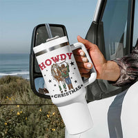 Funny Nutcracker Cowboy Howdy Christmas Tumbler With Handle Western Holiday Gift - Wonder Print Shop