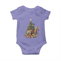 Funny Nutcracker Riding Horse Baby Onesie Western Life Christmas Gift - Wonder Print Shop