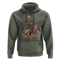 Funny Nutcracker Riding Horse Hoodie Western Life Christmas Gift - Wonder Print Shop