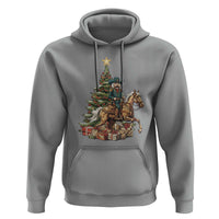 Funny Nutcracker Riding Horse Hoodie Western Life Christmas Gift - Wonder Print Shop