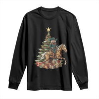 Funny Nutcracker Riding Horse Long Sleeve Shirt Western Life Christmas Gift - Wonder Print Shop