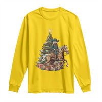 Funny Nutcracker Riding Horse Long Sleeve Shirt Western Life Christmas Gift - Wonder Print Shop
