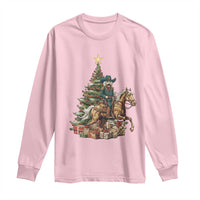 Funny Nutcracker Riding Horse Long Sleeve Shirt Western Life Christmas Gift - Wonder Print Shop