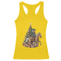 Funny Nutcracker Riding Horse Racerback Tank Top Western Life Christmas Gift - Wonder Print Shop