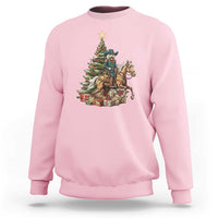 Funny Nutcracker Riding Horse Sweatshirt Western Life Christmas Gift - Wonder Print Shop