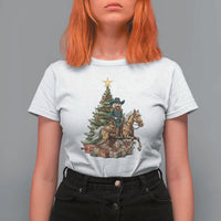 Funny Nutcracker Riding Horse T Shirt For Women Western Life Christmas Gift - Wonder Print Shop