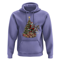 Outlaw Cowboy On Skeleton Horse Hoodie Dark Western Christmas - undefined