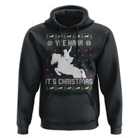 Yee Haw It Is Christmas Hoodie Funny Ugly Xmas Rodeo Gift For Cowgirl - Wonder Print Shop