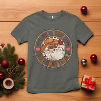 Yee Haw It Is Christmas T Shirt Funny Black Santa Cowboy - Wonder Print Shop