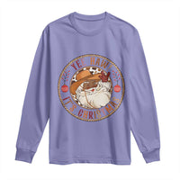 Yee Haw It Is Christmas Long Sleeve Shirt Funny Black Santa Cowboy - Wonder Print Shop