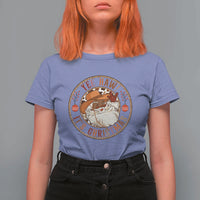 Yee Haw It Is Christmas T Shirt For Women Funny Black Santa Cowboy - Wonder Print Shop
