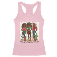 Merry Christmas Y'all Racerback Tank Top Funny Western Holiday Gift For Cowgirl - Wonder Print Shop