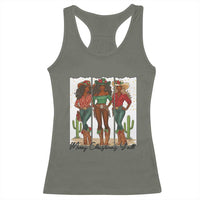 Merry Christmas Y'all Racerback Tank Top Funny Western Holiday Gift For Cowgirl - Wonder Print Shop