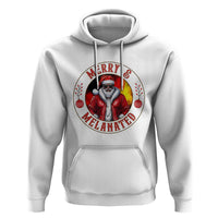 Black Santa Merry And Melanated Hoodie Christmas Holiday Gift - Wonder Print Shop