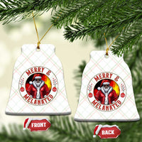 Black Santa Merry And Melanated Ceramic Ornament Christmas Holiday Gift - Wonder Print Shop
