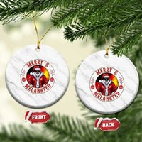 Black Santa Merry And Melanated Ceramic Ornament Christmas Holiday Gift - Wonder Print Shop