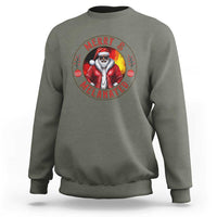 Black Santa Merry And Melanated Sweatshirt Christmas Holiday Gift - Wonder Print Shop