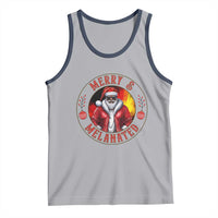 Black Santa Merry And Melanated Tank Top Christmas Holiday Gift - Wonder Print Shop