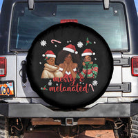 Melanin Christmas Spare Tire Cover Merry And Melanated Holiday Gift For Girl - Wonder Print Shop