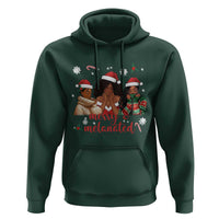 Melanin Christmas Hoodie Merry And Melanated Holiday Gift For Girl - Wonder Print Shop