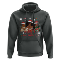 Melanin Christmas Hoodie Merry And Melanated Holiday Gift For Girl - Wonder Print Shop
