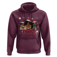 Melanin Christmas Hoodie Merry And Melanated Holiday Gift For Girl - Wonder Print Shop