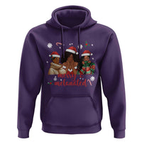 Melanin Christmas Hoodie Merry And Melanated Holiday Gift For Girl - Wonder Print Shop
