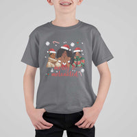 Melanin Christmas T Shirt For Kid Merry And Melanated Holiday Gift For Girl - Wonder Print Shop